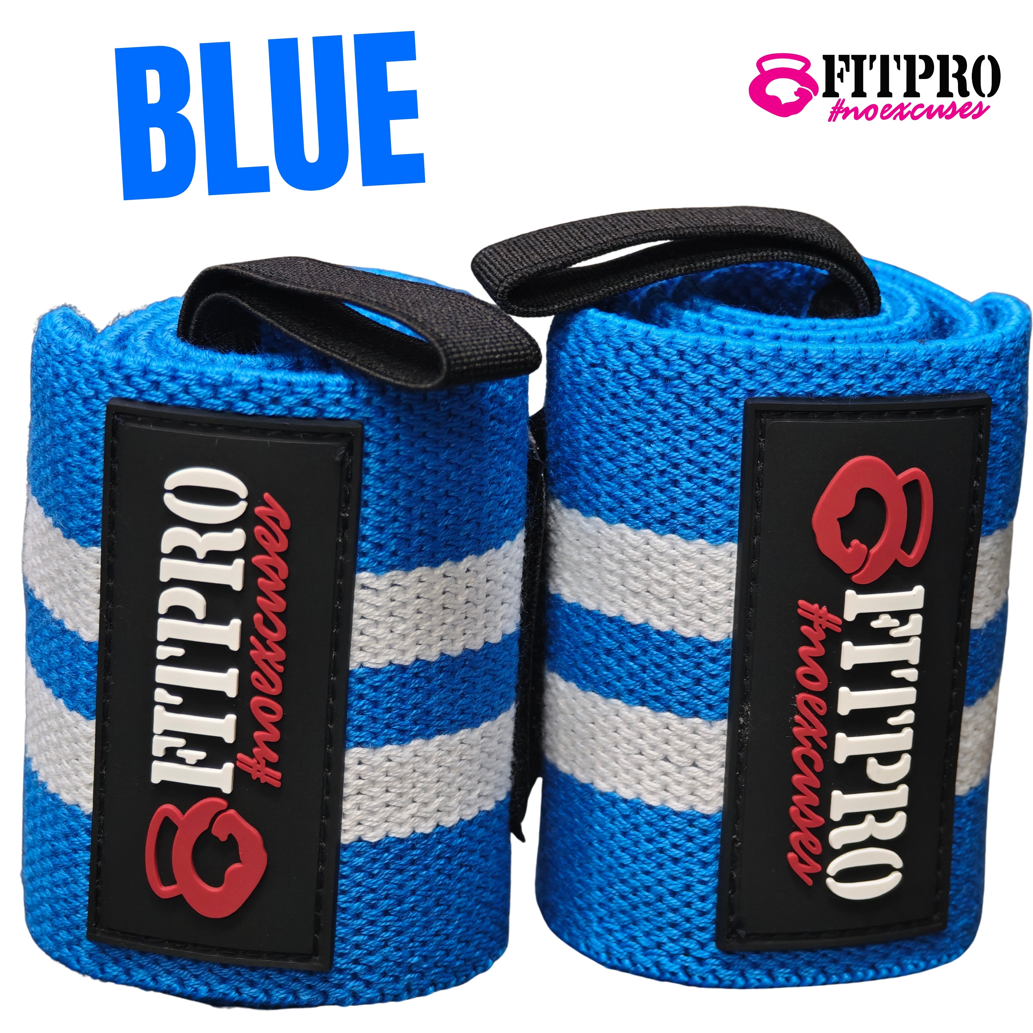 Fitpro Wrist Wraps สายรัดข้อมือยกน้ำหนัก 1 คู่  เพื่อป้องกันการบาดเจ็บข้อมือ / ที่ซัพพอร์ตข้อมือ หนา 3 มิล