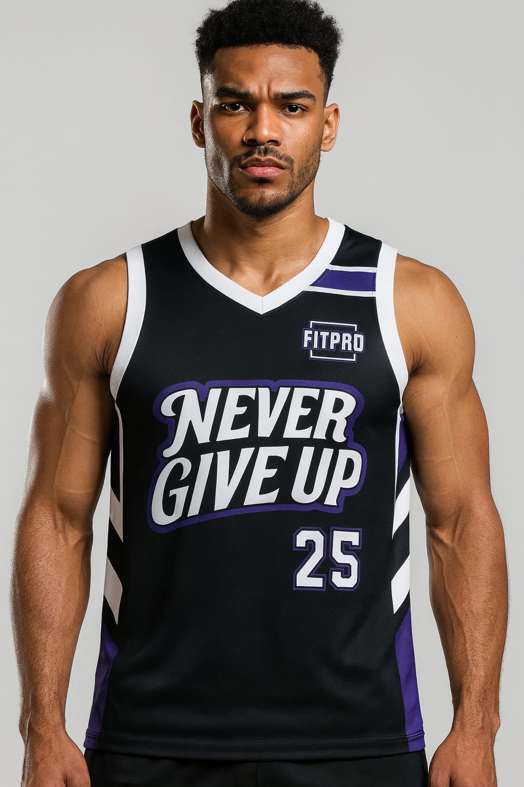 Fitpro Man Singlet เสื้อกล้าม เสื้อบาสเกตบอล 100% โพลีเอสเตอร์