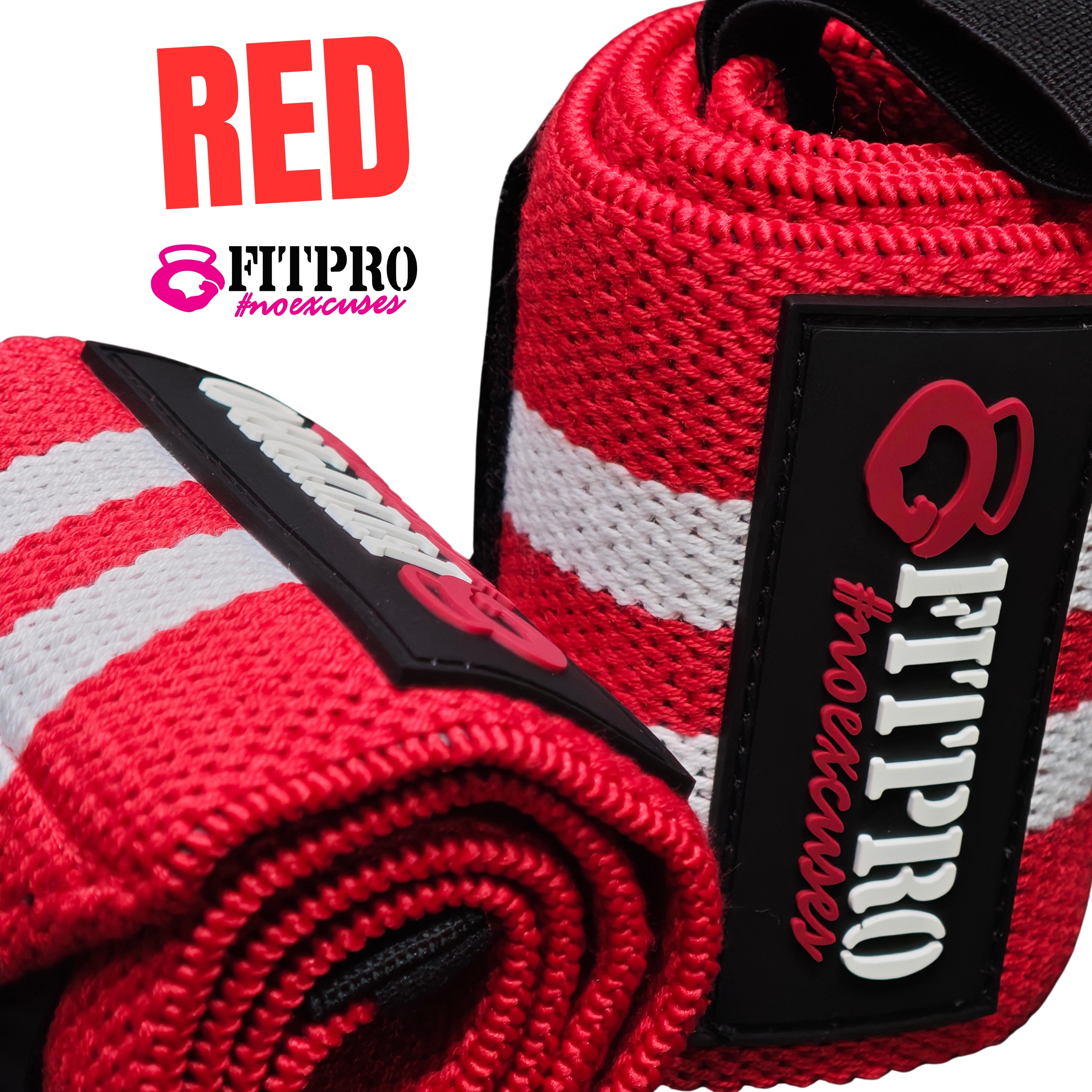 Fitpro Wrist Wraps สายรัดข้อมือยกน้ำหนัก 1 คู่  เพื่อป้องกันการบาดเจ็บข้อมือ / ที่ซัพพอร์ตข้อมือ หนา 3 มิล