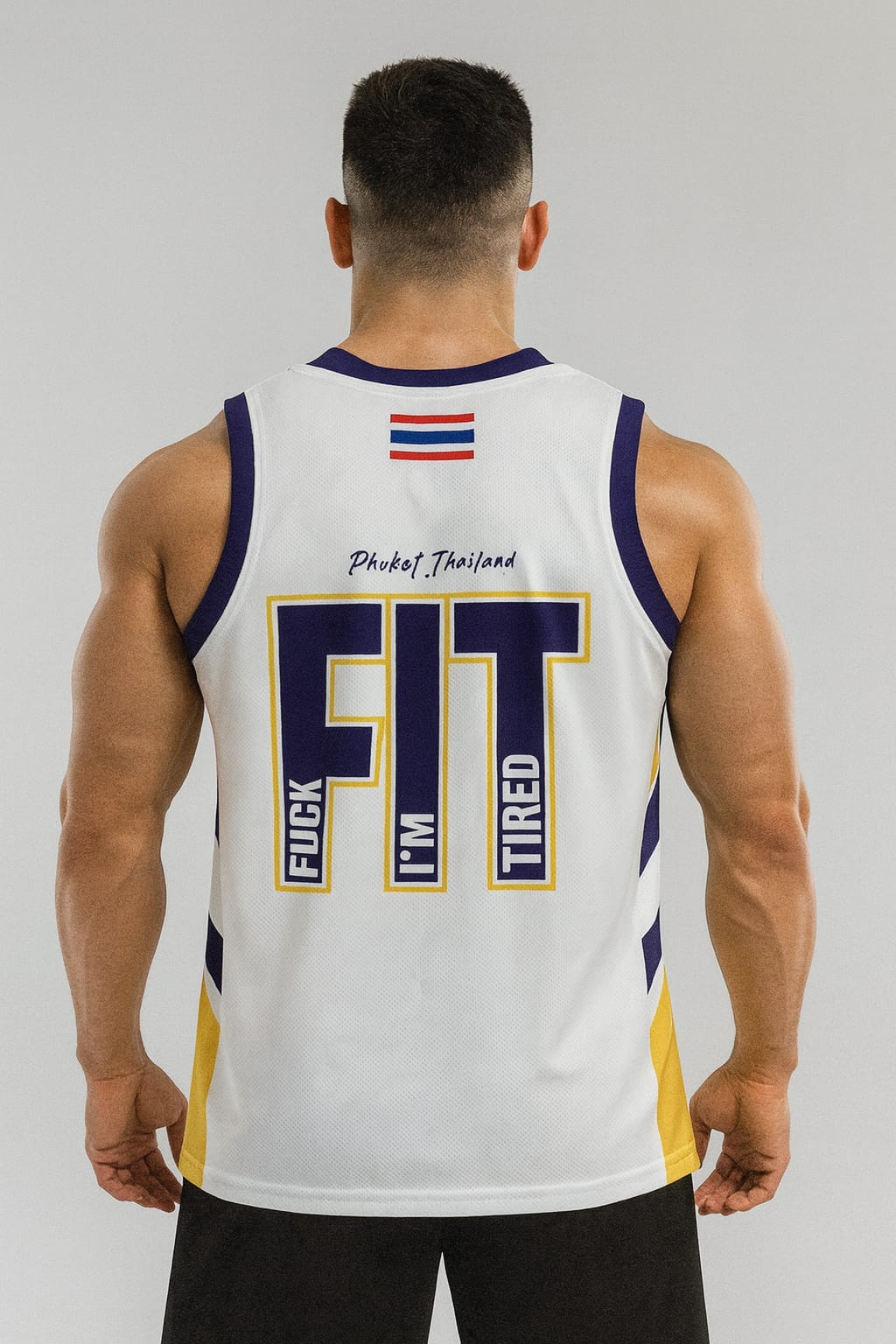 Fitpro Man Singlet เสื้อกล้าม เสื้อบาสเกตบอล 100% โพลีเอสเตอร์