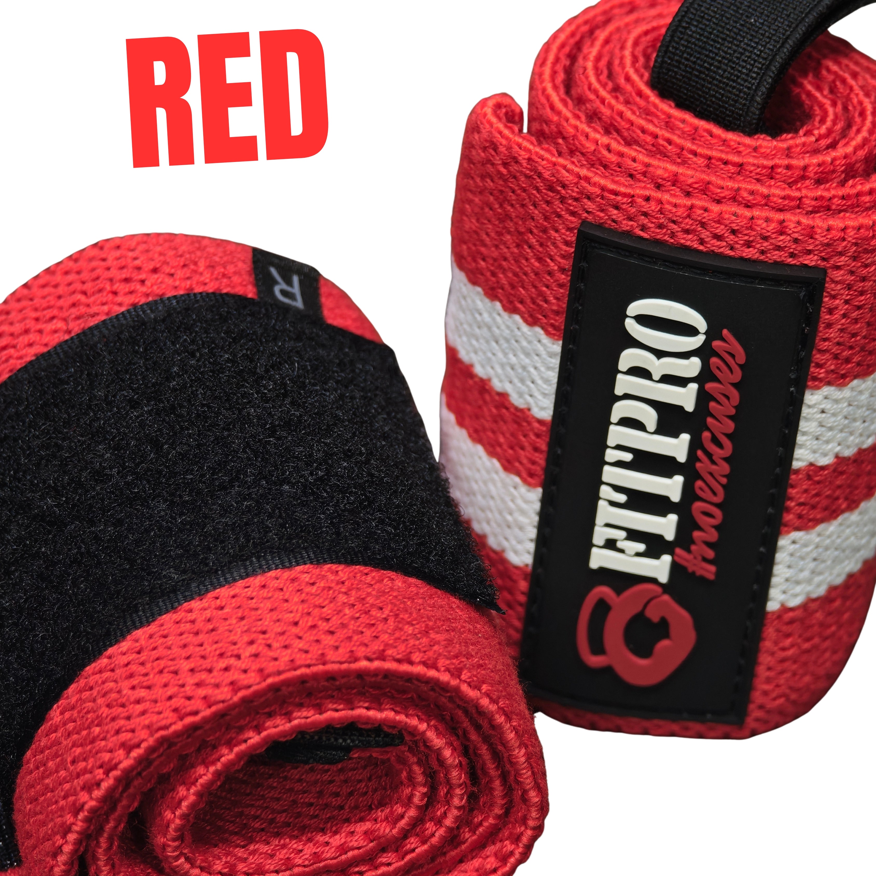 Fitpro Wrist Wraps สายรัดข้อมือยกน้ำหนัก 1 คู่  เพื่อป้องกันการบาดเจ็บข้อมือ / ที่ซัพพอร์ตข้อมือ หนา 3 มิล