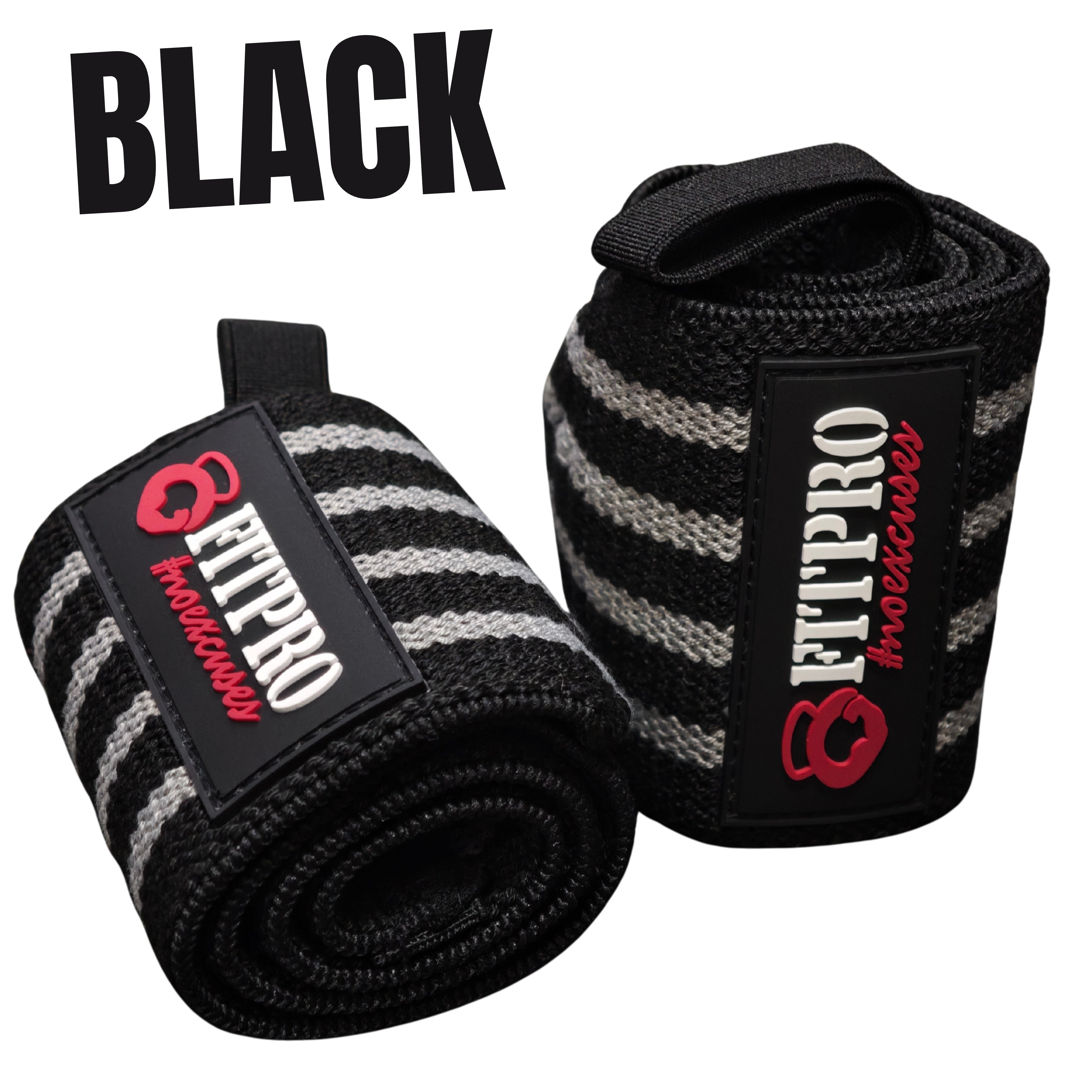 Fitpro Wrist Wraps สายรัดข้อมือยกน้ำหนัก 1 คู่  เพื่อป้องกันการบาดเจ็บข้อมือ / ที่ซัพพอร์ตข้อมือ หนา 3 มิล