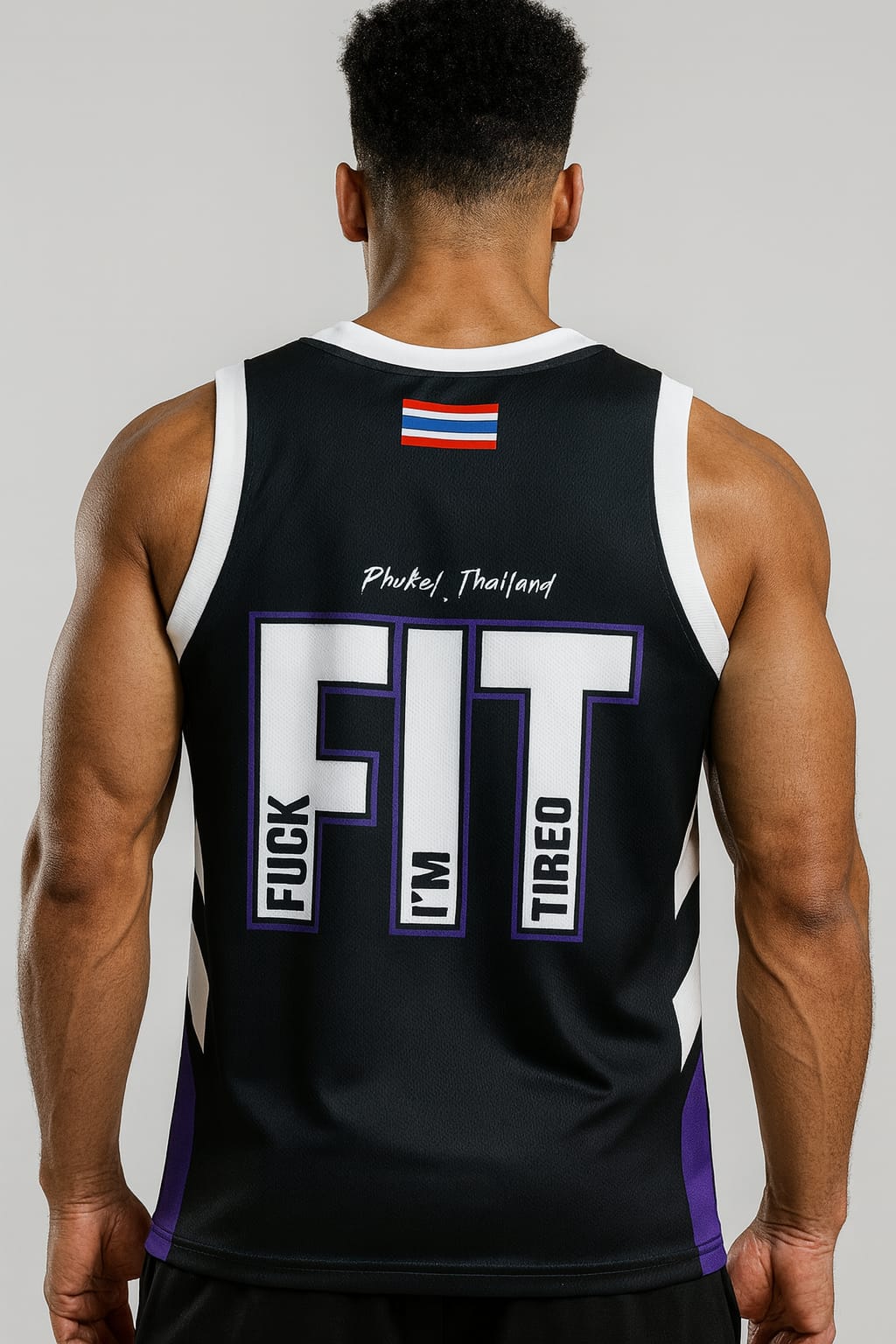 Fitpro Man Singlet เสื้อกล้าม เสื้อบาสเกตบอล 100% โพลีเอสเตอร์